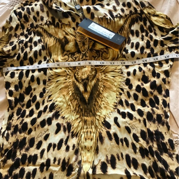 Just Cavalli animal print button down shirt. NWT in size M. - Picture 8 of 16